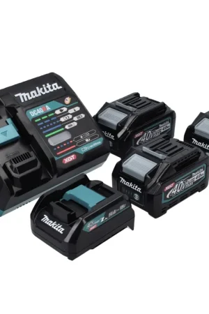 Makita Power Source Kit 40 V max. avec 3x BL 4040 batterie 4,0 Ah XGT + DC 40 RA chargeur rapide XGT LXT + adaptateur de charge ADP10 Nouveauté