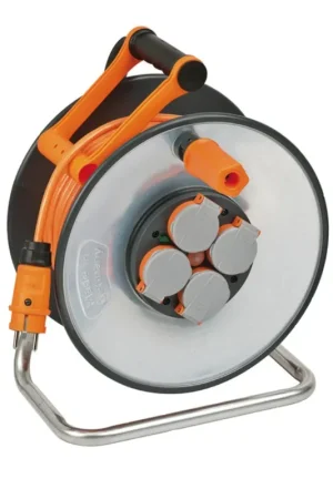 Brennenstuhl professionalLINE SteelCore Enrouleur de câble, 33 m - IP 44, H07BQ-F 3G2,5 (9192330200) Meilleure Vente