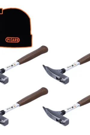 Prix Cassé Picard 298 set Marteau piqueur lisse 600 g (4x 0029800) + Bonnet d'hiver noir taille universelle