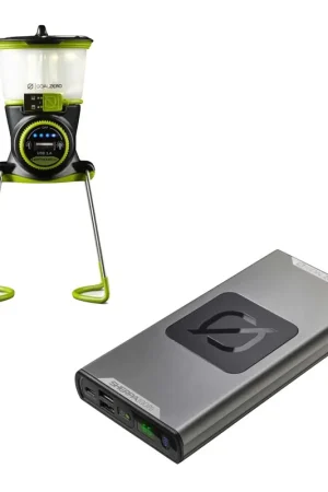 Goal Zero Sherpa 100 PD Powerbank sans fil Qi Charge 14,8 V 6,4 Ah + Lighthouse Mini LED 210 lumens Meilleur Prix