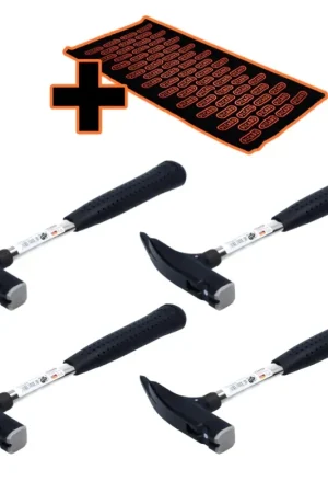 Picard 620M Set 4x marteau de lattage lisse 600 g ( 4x 0062000 ) + foulard multifonctions Universalgre Marque