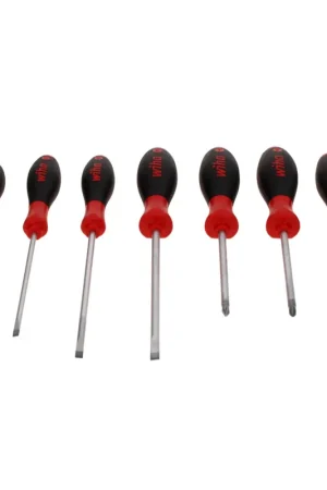 Expédié Aujourd'hui Wiha SoftFinish slimFix Jeu de tournevis Fente/Phillips/Pozidriv - 7x pièces (44866)