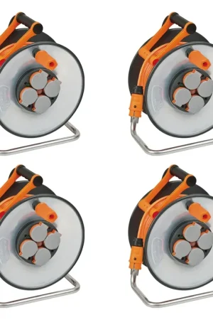 Brennenstuhl professionalLINE Set - 4x Enrouleurs de câble SteelCore 50 m IP 44 (4x 9191500200) H07BQ-F 3G1.5 Marque
