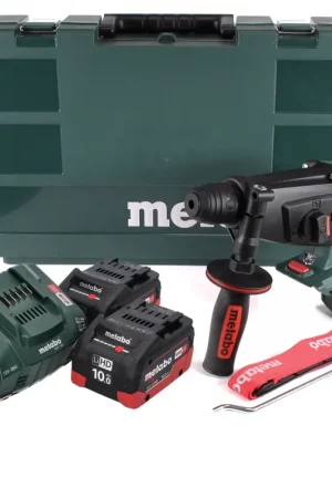 Retour Gratuit Metabo KHA 18 LTX Perforateur sans fil 18 V (600210860) + 2x Batteries 10,0 Ah + Chargeur + Coffret de transport