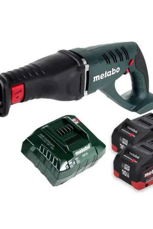 Offre Du Jour Metabo ASE 18 LTX Scie sabre sans fil 18 V + 2x Batteries 10,0 Ah + Chargeur