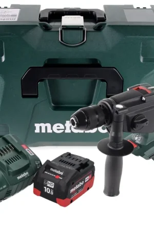 Usine Directe Perceuse à percussion sur batterie Metabo SBE 18 LTX 18 V 24 Nm (600845840) + 1 batterie 10,0 Ah + chargeur + MetaLoc