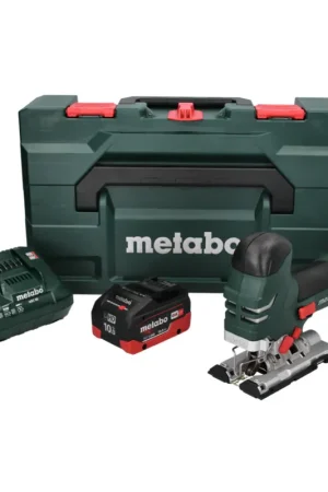 Scie sauteuse Metabo STA 18 LTX 140 avec batterie 18 V + 1x batterie 10,0 Ah + chargeur + métaBOX Produit De Marque