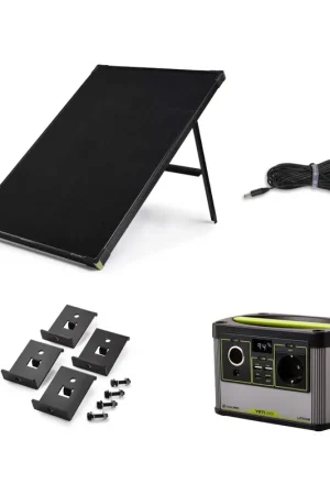 Vente Flash Centrale Portable Goal Zero Yeti 200X - 230V 13Ah + Panneau Solaire Boulder 100 22V 100W 7A + Rallonge 9,1m + Kit de montage Boulder