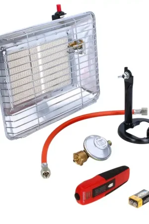 Rothenberger Industrial Eco Piezo Gas Radiant Heater (35985) + Jauge de niveau RoGas Jauge de niveau de gaz (1500003369) Soldes