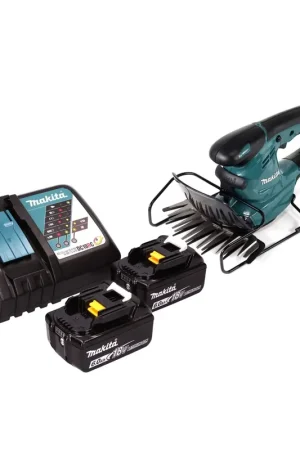 Cisaille à gazon sans fil Makita DUM 168 RG 18 V 16 cm + 2x batteries 6,0 Ah + chargeur Vente Directe