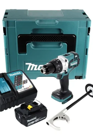 Makita DDF481RTJ Perceuse-visseuse sans fil 115 Nm 18 V sans balais + 1x Batterie, 6,0 Ah + Chargeur + Coffret Offre Du Jour