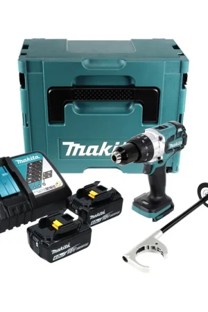 Makita DDF 481 RGJ perceuse-visseuse sans fil 115 Nm 18 V sans balais + 2x Batteries, 6,0 Ah + Chargeur + Coffret Petit Prix