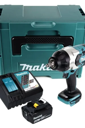 Makita DTW 1002 RG1J Clé à choc sans fil 18 V 1000 Nm 1/2" Brushless + 1x batterie 6,0 Ah + chargeur + Makpac Marque