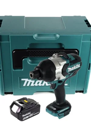 Makita DTW 800 G1J Clé à chocs sans fil 18 V 7/16" 800 Nm sans balais + 1x batterie 6,0 Ah + Makpac - sans chargeur Seulement Aujourd'hui