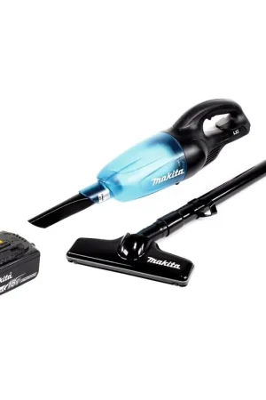 Makita DCL 180 M1 B Aspirateur sans fil, 18 V, noir + 1x Batterie 4,0 Ah - sans chargeur Nouvelle Collection