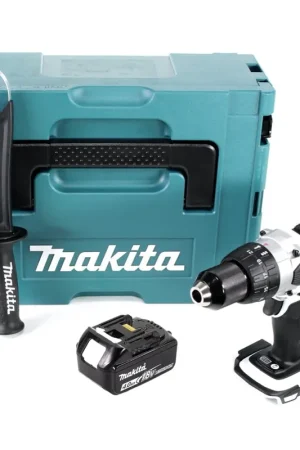 Populaire Makita DDF 458 M1JW perceuse-visseuse sans fil 18 V 91 Nm + 1x batterie 4,0 Ah + Makpac - sans chargeur