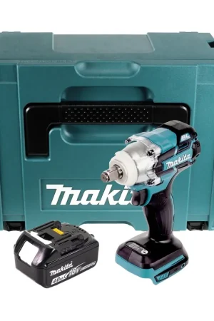 Prix Cassé Makita DTW 285 M1J Visseuse à chocs sans fil 18 V 280 Nm 1/2" Brushless + 1x Batterie 4.0 Ah + Coffret Makpac - sans chargeur