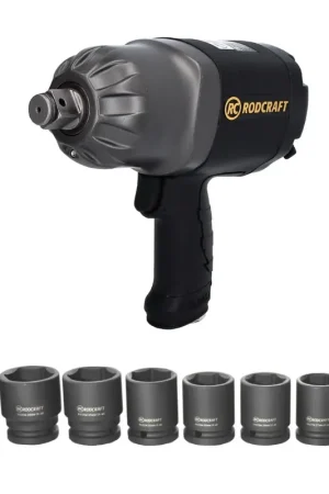 Rodcraft RC2377 Clé à chocs 1950 Nm 3/4" + Jeu de douilles RS618 - 8 pcs acier chrome molybdène Prix Choc