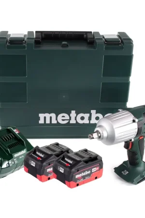 Bon Plan Clé à chocs sans fil Metabo SSW 18 LTX 600 18 V 600 Nm 1/2" + 2x batteries 8,0 Ah + chargeur + mallette