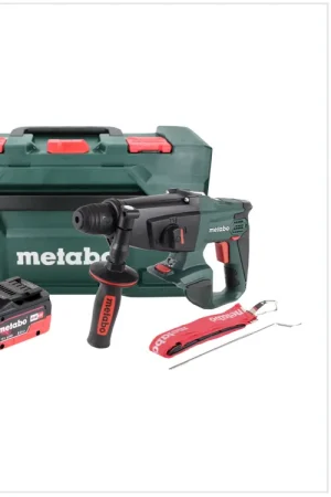Metabo KHA 18 LTX Marteau sans fil 2,2 J 18V SDS Plus + 1x Batterie 8,0 Ah + Chargeur + Coffret MetaBOX Achetez Aujourd'hui
