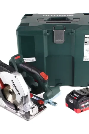 Scie circulaire à métaux sur batterie Metabo MKS 18 LTX 58 18 V 165 mm + 1x batterie 8,0 Ah + MetaLoc - sans chargeur Petit Prix