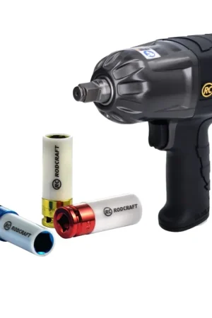 Rodcraft RC2277 Clé à chocs 1300 Nm 1/2" + Jeu de douilles RS413WP - 3 pcs. 17 - 21 mm Quantité Limitée