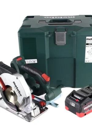 Metabo MKS 18 LTX 58 scie circulaire à métaux sur batterie 18 V 165 mm + 1x batterie 5,5 Ah + MetaLoc - sans chargeur Authentique