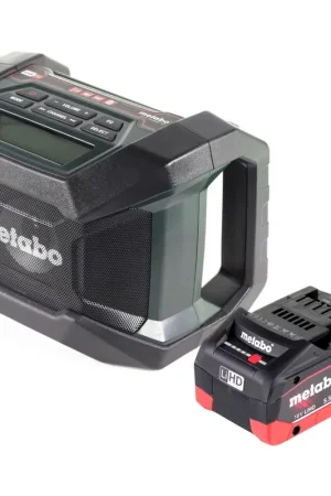 Vente Flash Metabo R 12-18 DAB+ BT Radio de chantier sur batterie 12-18 V DAB+ Bluetooth + 1x batterie 5,5 Ah - sans chargeur
