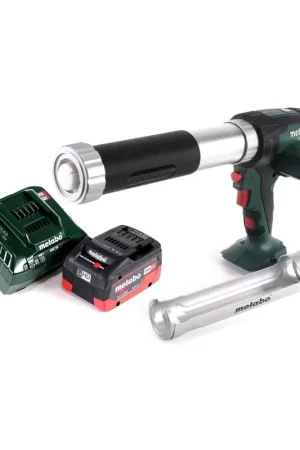 Pistolet à cartouche sur batterie Metabo KPA 18 LTX 400 18 V + 1x batterie 5,5 Ah + chargeur Usine Directe