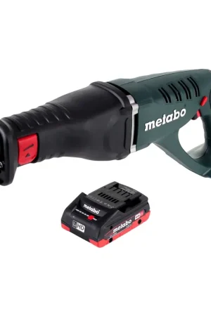 Promotion Saisonnière Metabo ASE 18 LTX Scie sabre sans fil 18 V + 1x Batterie 4,0 Ah - sans chargeur