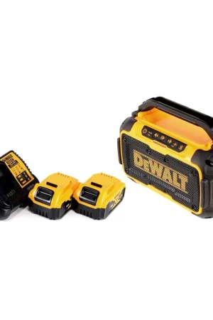 DeWalt DCR 011 P2 batterie haut-parleur Bluetooth 10,8 - 18 V + 2x batteries 5,0 Ah + chargeur Promotion