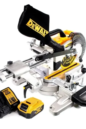 Scie à tronçonner et à onglets sur batterie DeWalt DCS 365 P1 18 V 184 mm + 1x batterie 5,0 Ah + chargeur Meilleure Vente