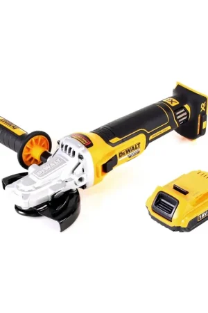 Petit Prix Meuleuse d'angle sur batterie DeWalt DCG 405 FN 18 V 125 mm sans balais + 1x batterie 2,0 Ah - sans chargeur