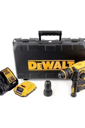 Vente Directe Marteau combiné à batterie DeWalt DCH 254 D1 18 V 2,1 J SDS Plus + 1x batterie 2,0 Ah + chargeur + mandrin interchangeable + étui