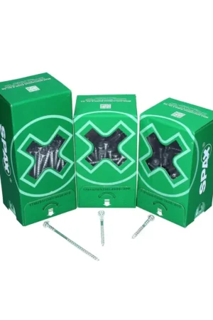 Pas Cher SPAX Vis d'ajustement 6,0 x 60 mm - Filetage avec rainures de maintien - Tête plate - T-STAR Plus - 4Cut - WIROX - 500pcs. (5x 161010600603)