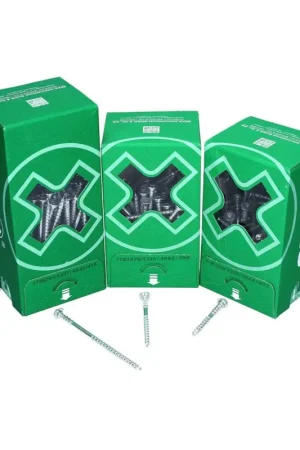 Vis de réglage SPAX 6,0 x 160 mm 200 pièces (2x 161010601605) filetage de réglage avec rainures de retenue tête plate T-STAR Plus 4Cut WIROX Promotion Saisonnière