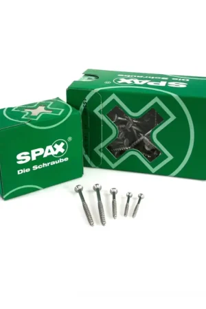 Nouvel Arrivage SPAX Vis universelle 4,5 x 40 mm - Filetage partiel - Tête fraisée T-STAR plus - 4Cut - WIROX - 1000 pcs. (5x 0191010450403)