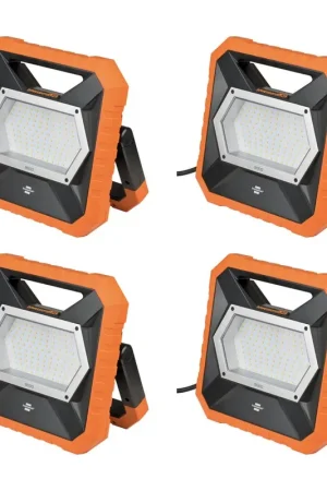 Marque Brennenstuhl professionalLINE Set 4x X 8000 M Projecteur LED mobile 8300 lumens (4x 9171330801) IP54 80 Watt