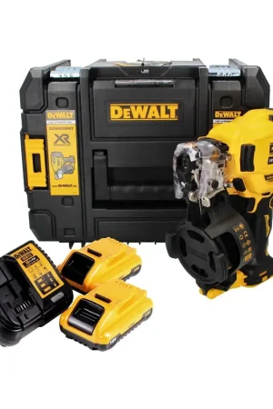 Cloueur à bobine DeWalt DCN 45 RNL2 18 V 19 - 44 mm sans balais + 2x batterie 3,0 Ah + chargeur + TSTAK Vente Directe