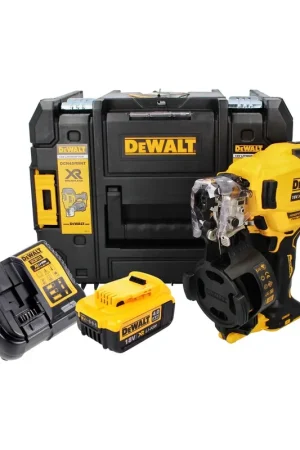 Cloueur à bobine DeWalt DCN 45 RNM1 18 V 19 - 44 mm sans balais + 1x batterie 4,0 Ah + chargeur + TSTAK Promotion Saisonnière