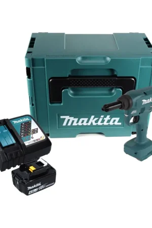 Populaire Makita DRV 250 RM1J Outil de pose de rivet aveugle sans fil 18 V 20 kN brushless + 1x Batterie 4.0 Ah + Chargeur + Makpac