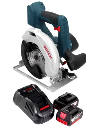 Achetez Aujourd'hui Scie circulaire à batterie Bosch GKS 18 V-57 Professional 18 V 165 mm + 2x batteries 4,0 Ah + chargeur