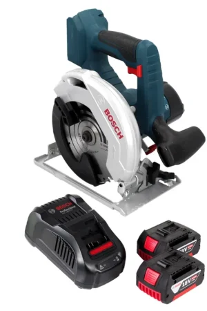 Scie circulaire à batterie Bosch GKS 18 V-57 Professional 18 V 165 mm + 2x batteries 6,0 Ah + chargeur Expédié Aujourd'hui