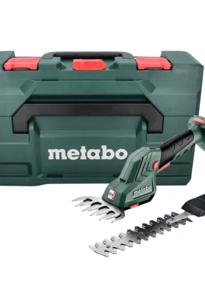 Prix Cassé Meta SGS 18 LTX Q Ciseaux d'arbustes et d'herbe 18 V + METABOX (601609840) - Sans batterie, sans chargeur