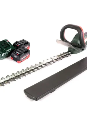 Metabo AHS 18-65 V Taille-haies sans fil 63 cm 18 V + 2x Batteries 5,5 Ah + Chargeur Top Vente