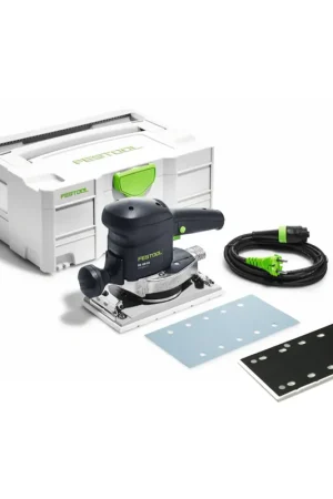 Bon Plan Festool RS 100 CQ-Plus patin à engrenages 520 W 115 x 221 mm + 1x patin de ponçage + Systainer