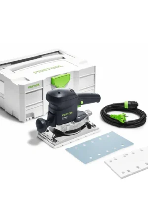 Festool RS 100 CQ-Plus patin à engrenages 520 W 115 x 221 mm + 1x patin de ponçage + Systainer Solde