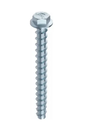 Top Vente HECO MULTI MONTI plus SS Vis d'ancrage 10,0 x 60 mm, Vis à béton, Tête hexagonale avec écrou, Revêtement HP, 50 pcs. (2x 48439)