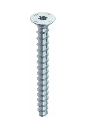 HECO MULTI MONTI plus F Vis d'ancrage, 6,0 x 50 mm, Vis à béton, Tête fraisée, Zingué bleu, A2K, 400 pcs. (4x 48495) Prix Bas