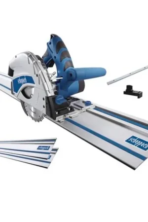 Scheppach PL55 Scie circulaire plongeante 160 mm 1200 Watt+ 2x Rails de guidage 700 mm + Connecteur de rail ( 5901802915 ) Petit Prix
